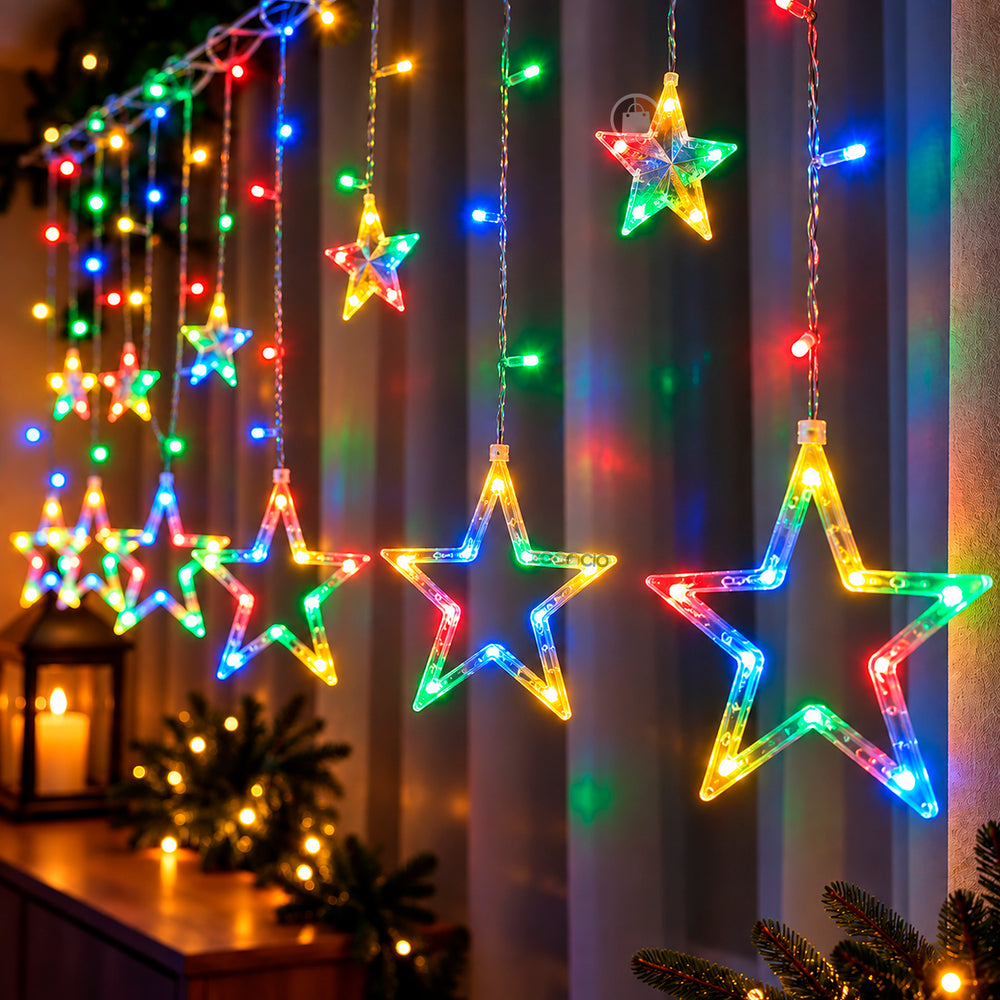Estrellas en luz cálida; fotografía del color