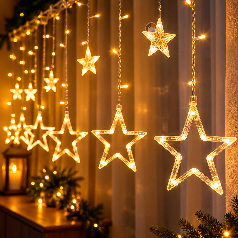 Estrellas en luz cálida; fotografía del color